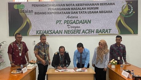 Kejaksaan Aceh Barat Teken MoU Dengan Pegadaian