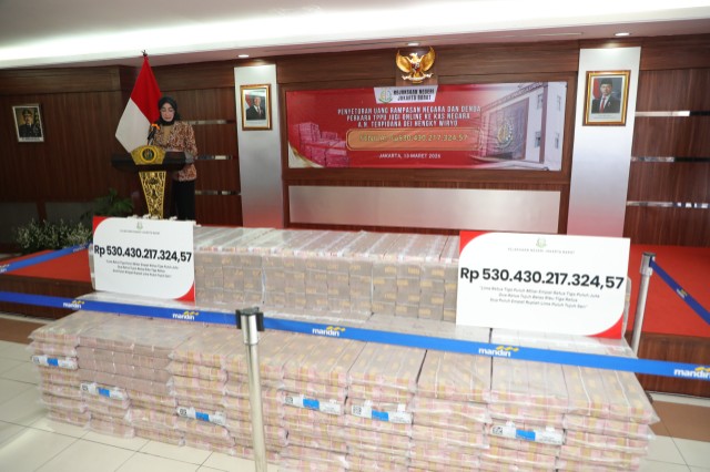 Kejari Jakarta Barat Setorkan PNBP Rp.530,4 M Atas Perkara TPPU Judol